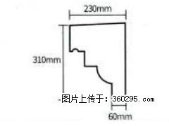 产品分解图型 - 檐口线，型号：SX311-YK-3，规格：230x310mm(3) - 抚顺三象EPS建材 fushun.sx311.cc